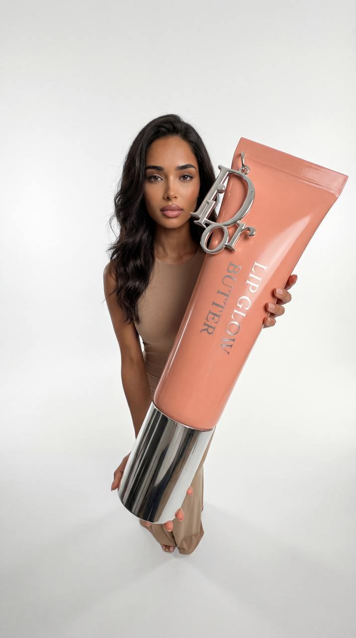 Beauty product campaign still.